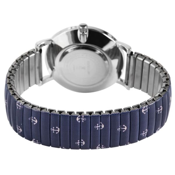 Damklocka - EXCELLANC - Excellanc - Kapsel 36 mm - Mörkblå urtavla - Justerbart armband i stål Blå