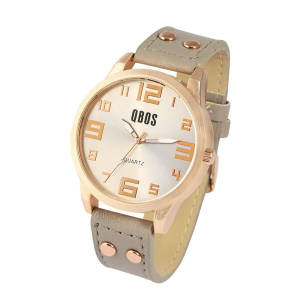 Ur - QBOS - QB0029 - Grå - Kasse 46 mm - Mineralglas Grå