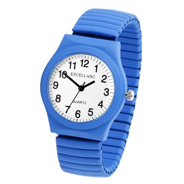 Armbåndsur - EXCELLANC - Excellanc - Kasse 34 mm - Blå rustfrit stål - Kvartsur Blå