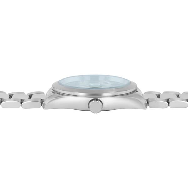 Ur - Måtte - Rustfrit stål - Grøn skive 41 mm - Vandtæthed 5 ATM Silver