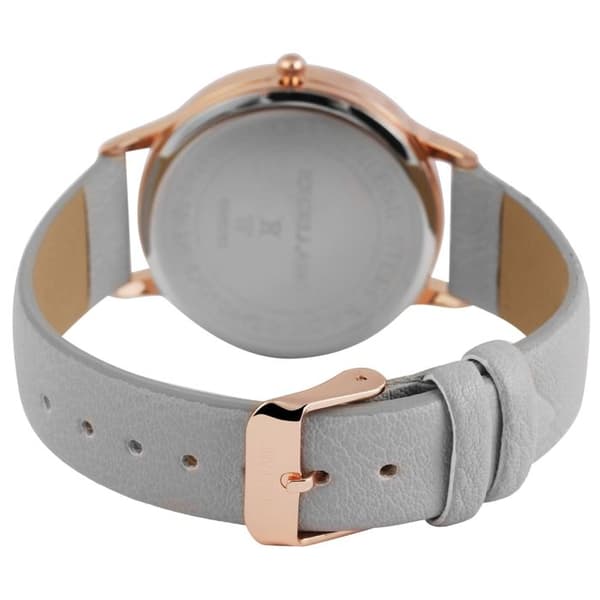 Dameur - EXCELLANC - EX0508 - Quartz PC21 - Metalhus 38 mm - Grå kunstlæderrem Grå
