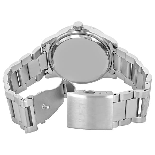 Ur - Marten - Rustfrit stål 43 mm - Blå urskive - Vandtæthed 10 ATM Silver