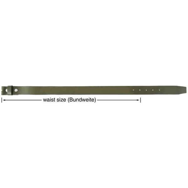 Bælte - LEONARDO VERRELLI - Chic - Ægte læder - 120 cm - 3,5 cm Grön 120 cm