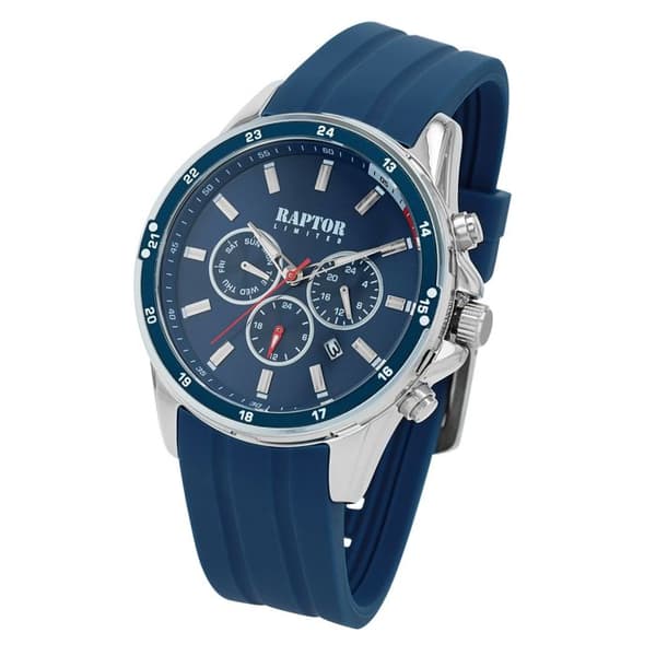 Ur - Fillip - Blå silikone - Kasse 45 mm - Quartz Miyota JP25 Blå