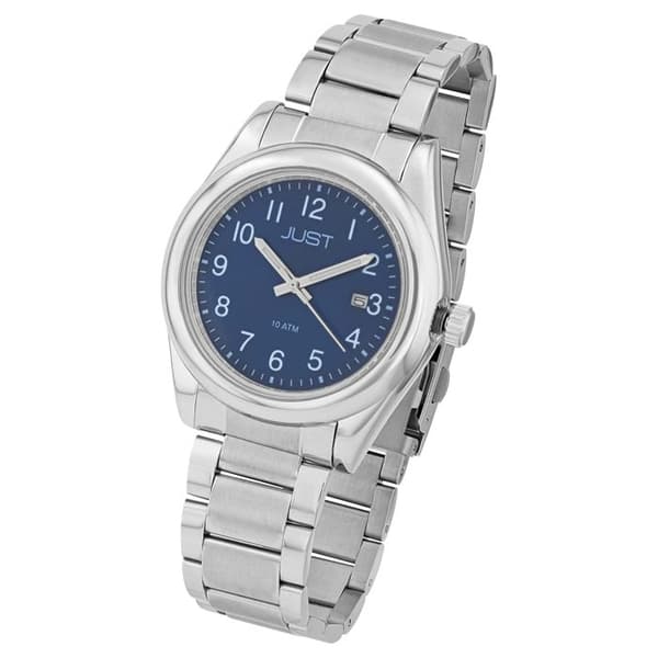 Kello - Mailo - Ruostumaton teräs - Sininen kellotaulu - 41 mm Silver