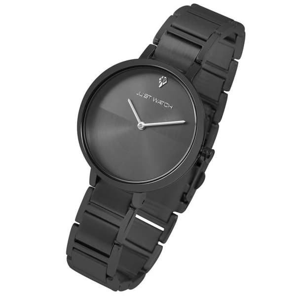 Ur - Alani - Kasse 34 mm - Sort rustfrit stålarmbånd - Quartz bevægelse VJ20 Grå