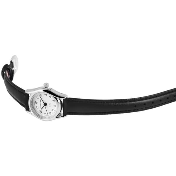 Armbåndsur - EXCELLANC - Excellanc - Sølvfarvet - Urkasse 23 mm - Sort kunstlæderrem Silver
