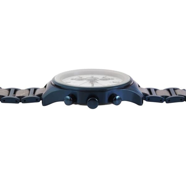 Kello - RAPTOR - Hoock - Teräskotelo 43 mm - Harmaa/ sininen teräshihna perhoslukolla - Quartz Miyota JS55 Grå