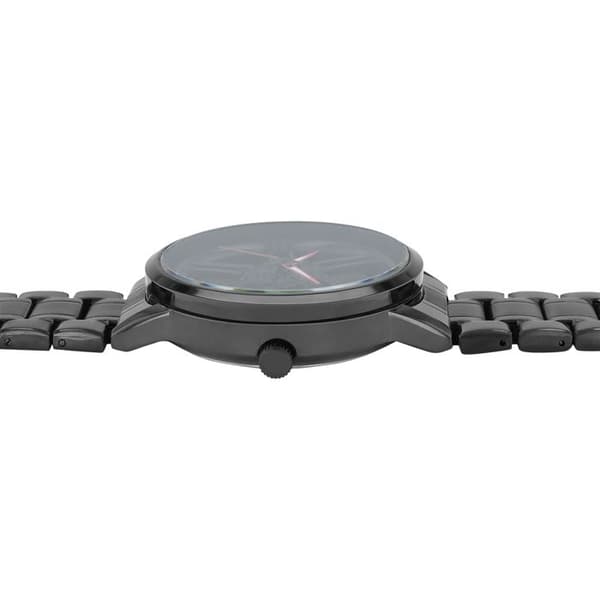 Ur - RAPTOR - Kurt - 42 mm - Sort rustfrit stålarmbånd - Sort/rød urskive Svart