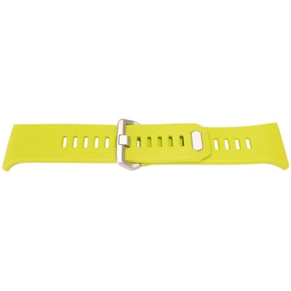 Armbånd - MY-MONTRE - Fitbit Ionic - Grøn Citron - Plastik - Børstet stålspænde Grön