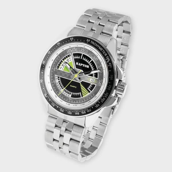 Ur - RAPTOR - Elarian - Rustfrit stål - 43 mm - Vandtæthed 5 ATM Silver