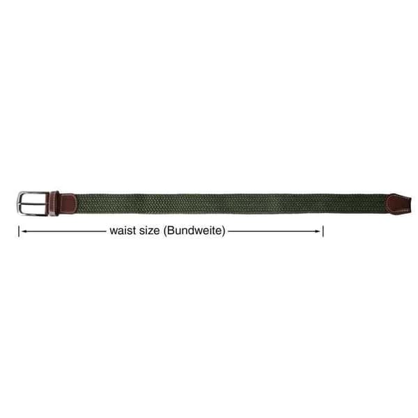 Bælte - Polyester Grøn XL - Spænde - Længde 120 cm - Bredde 3,2 cm Grön 120 cm