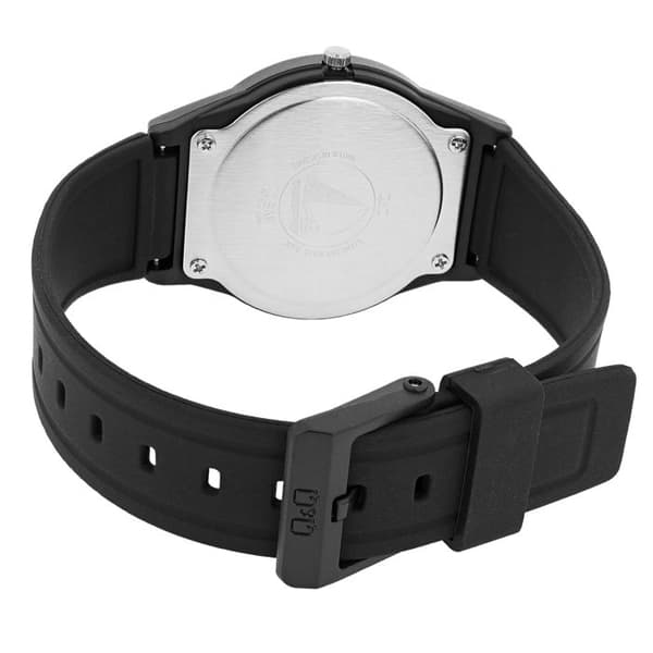 Q&Q Armbåndsur Sort Silikone Urban Moderne Design Svart