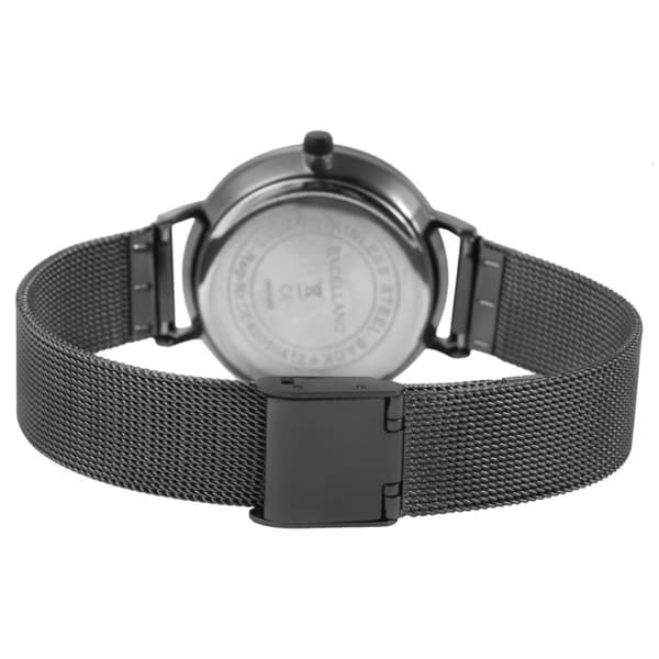 Ur - EXCELLANC - EX0547 - Sort - Mesh armbånd i rustfrit stål - Kasse 32 mm Svart