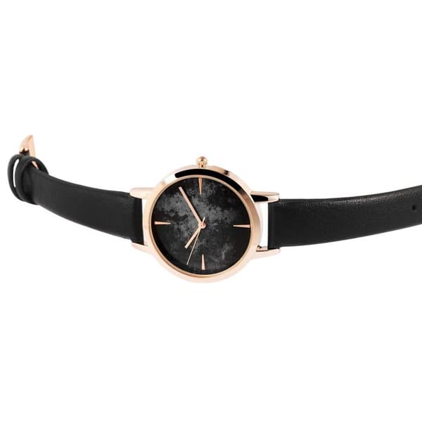 Ur - EXCELLANC - EX0171 - 35 mm - Quartz Japan PC21 - Sort simili læderrem Mörkgrå