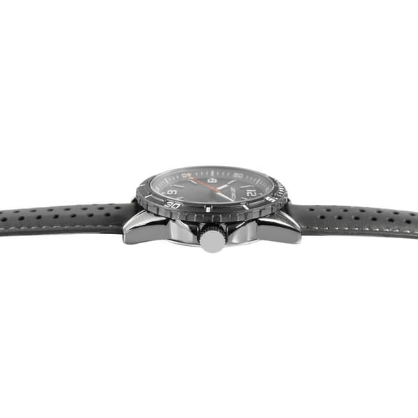 Kello - Elwin - Harmaa nahka - 43 mm kotelo - Miyota kvartsikoneisto Grå
