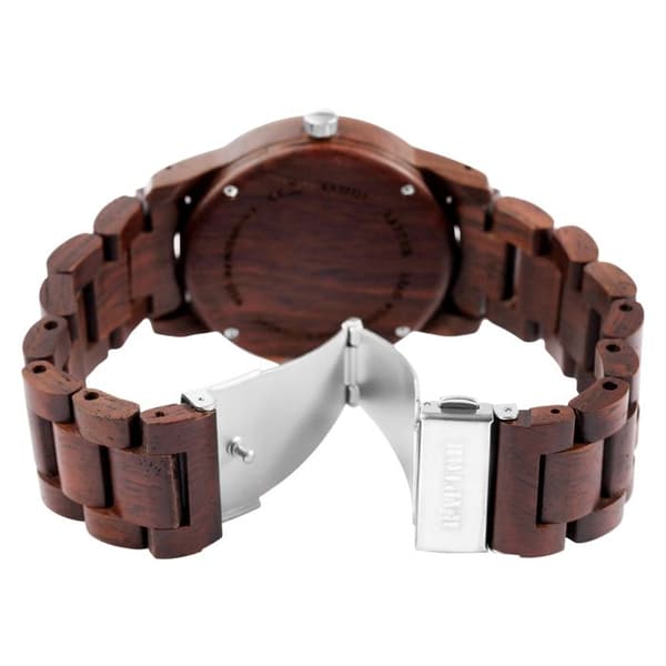 Rannekello - RAPTOR - Elementary - Musta eebenipuu kotelo - Sininen kellotaulu - 43 mm brun