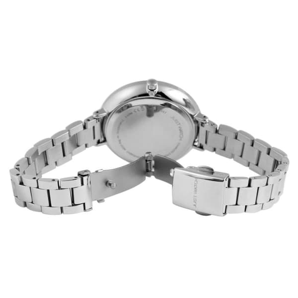 Dameur - Lyla - Sølv - Sort urskive - Stålarmbånd 38 mm Silver