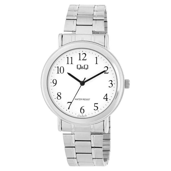 Ur - Q&Q - Herre elegant linje - 41 mm - Rustfrit stål - Quartz Miyota Silver