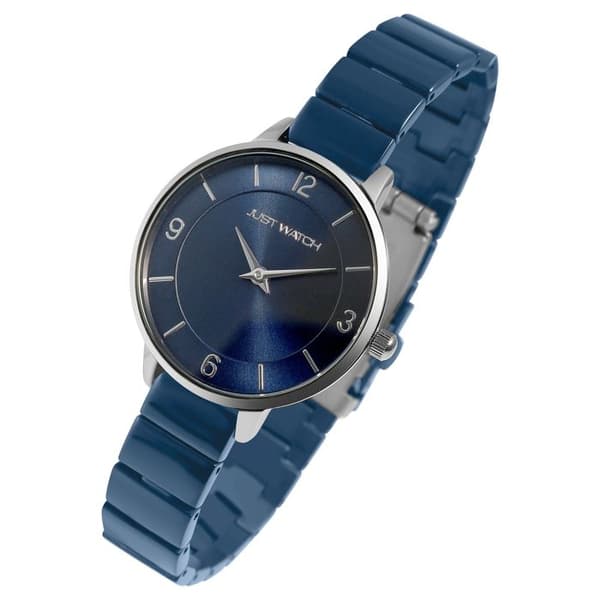 Dameur - Riana - Rustfrit stål - Mørkeblå urskive - Kasse 32 mm Silver