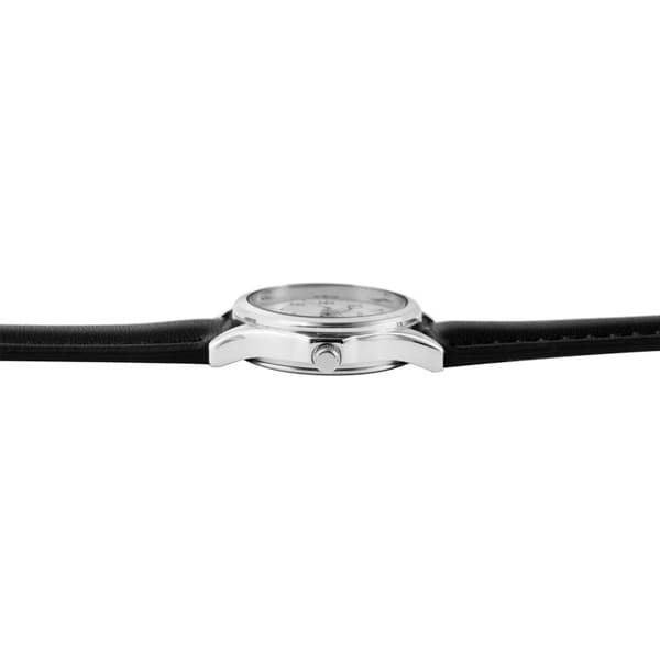 Ur - EXCELLANC - Excellanc - Kasse 28 mm sølv - Rem i sort kunstlæder - Quartz PC21 Silver