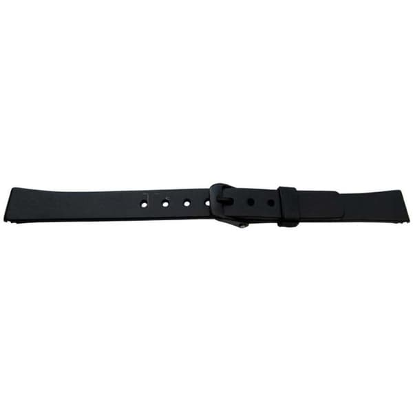 Urrem - MY-MONTRE - Polyurethan 8-12mm - Sort - Sølvspænde - Hypoallergen Svart