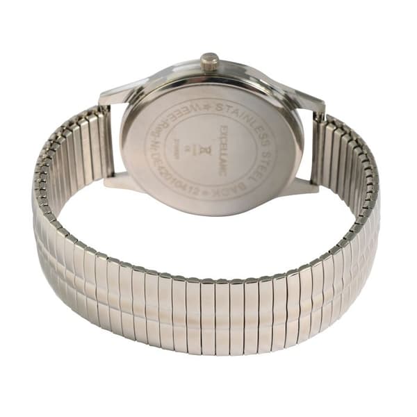 Klocka - EXCELLANC - Maher - 40 mm - Blå urtavla - Justerbart stålarmband Silver