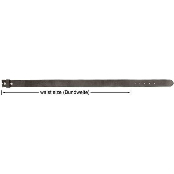 Vyö - LEONARDO VERRELLI - LV0049 - Aitoa nahkaa - Harmaa - 110 cm Grå 115 cm
