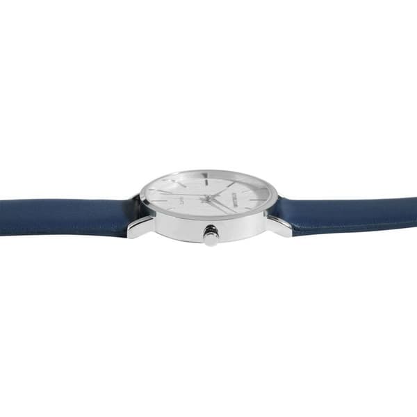 Ur - EXCELLANC - Excellanc - Kasse 36 mm - Blå imiteret læderrem - Quartz Japan PC21 bevægelse Blå
