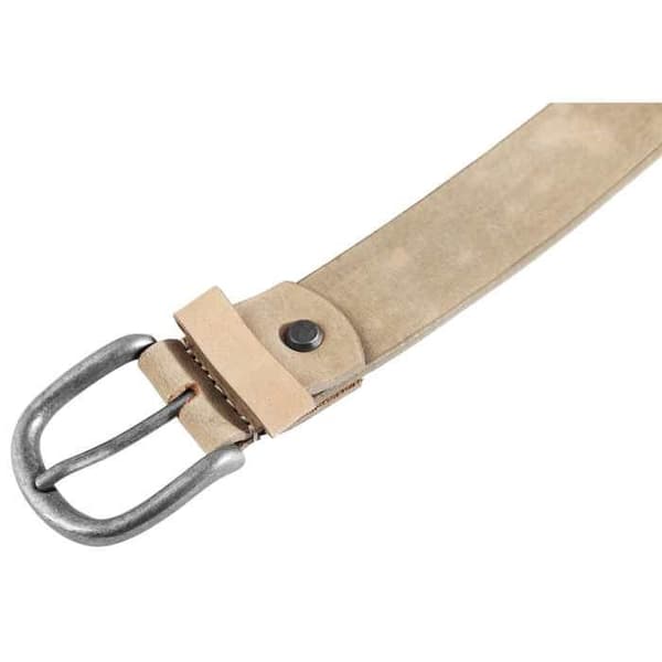 Vyö - LEONARDO VERRELLI - LV0139 - Aitoa nahkaa - Harmaa - Pituus 105 cm Grå 115 cm