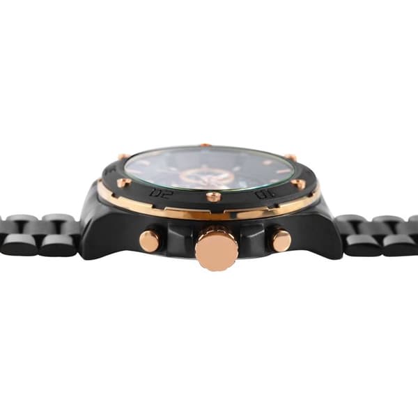 Armbåndsur - RAPTOR - Majid - Chronograf - Sort rustfrit stål - Quartz VD53 Svart