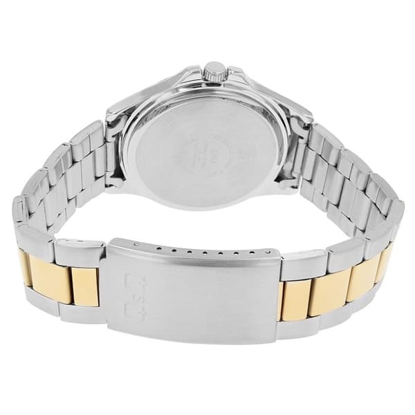 Klocka - Q&Q - Q&Q - Bicolor (silver/guld) - 40 mm - Kvarts Bicolor (silver och guld); vit urta