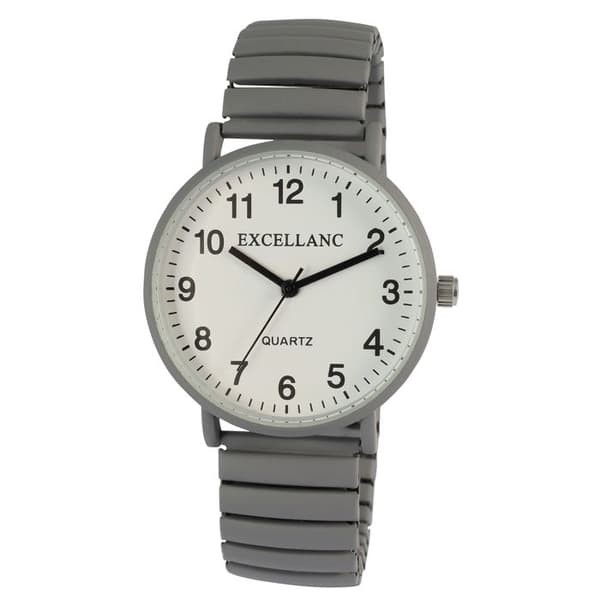 Ur - EXCELLANC - Excellanc Kvinde Grå Metal - 36 mm - Justerbart metalarmbånd 18 mm - Quartz PC21 Grå