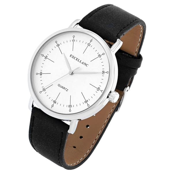Klocka - Excellanc - Armband i konstläder - Kvartsrörelse - Analog visning
