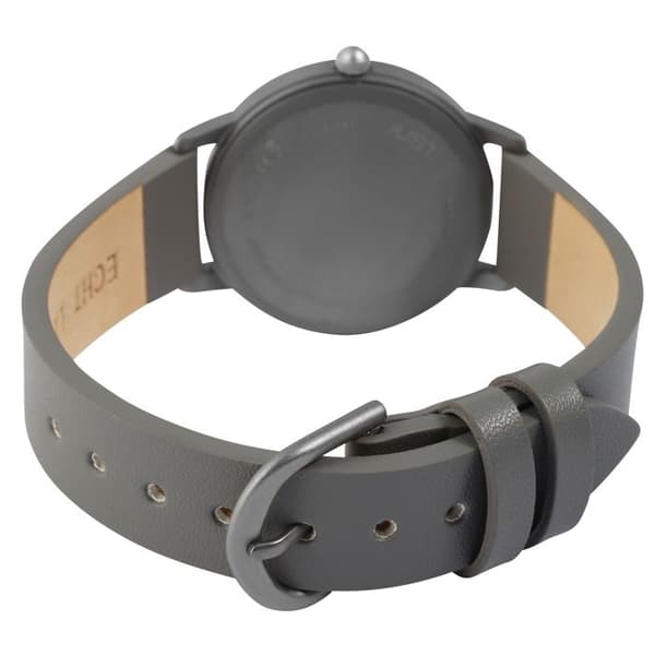 Ur - JUST - Della - Titanium hus 34 mm - Grå læderrem 16 mm - Vandtæthed 5 ATM Grå
