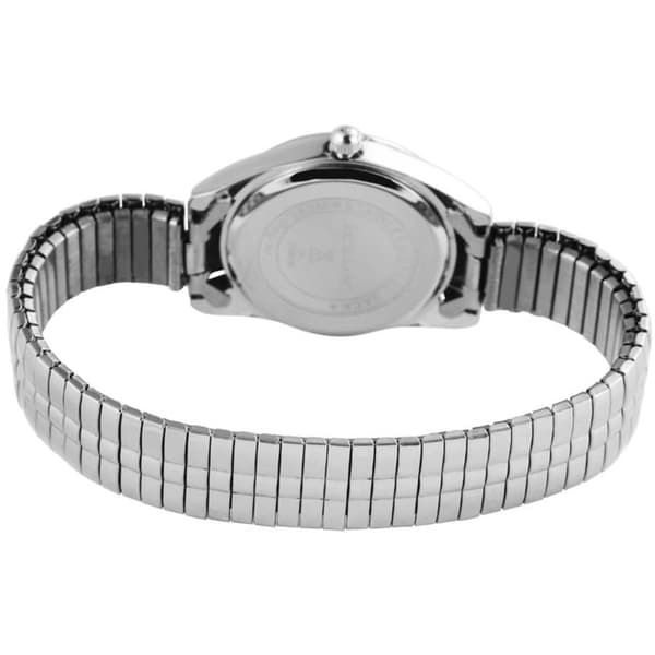 Rannekello - EXCELLANC - Excellanc - 28 mm - Laajennettava teräsranneke - Musta kellotaulu Silver