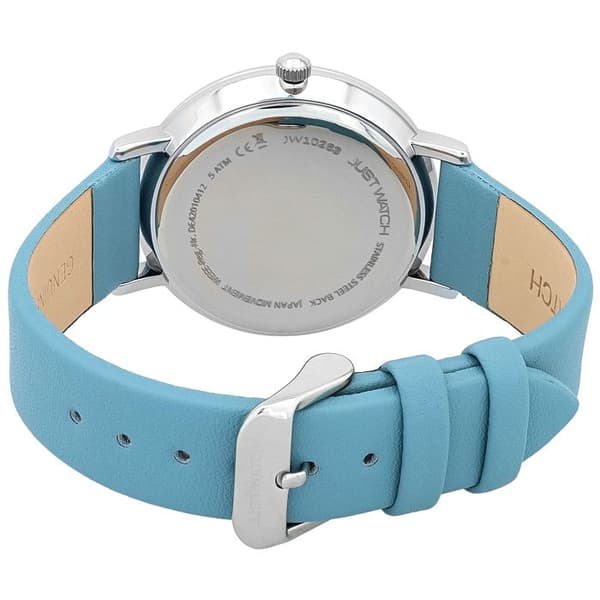 Klocka - Haike - Blå urtavla - Blå läderarmband - 41 mm (Kvarts, 5 ATM) Blå