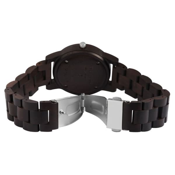 Ur - EXCELLANC - Excellanc - Sort træ - Urskive 38 mm - Kvartsur Svart