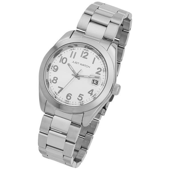 Ur - Rem - Sølv rustfrit stål - Kasse 41 mm - Vandtæthed 5 ATM Silver