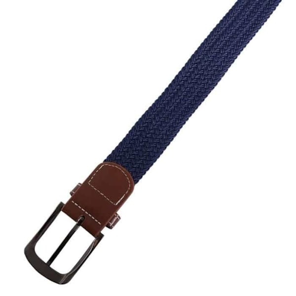 Bälte - Flätad textil - Polyester & konstläder - Spänne - Brun 110 cm brun 110 cm