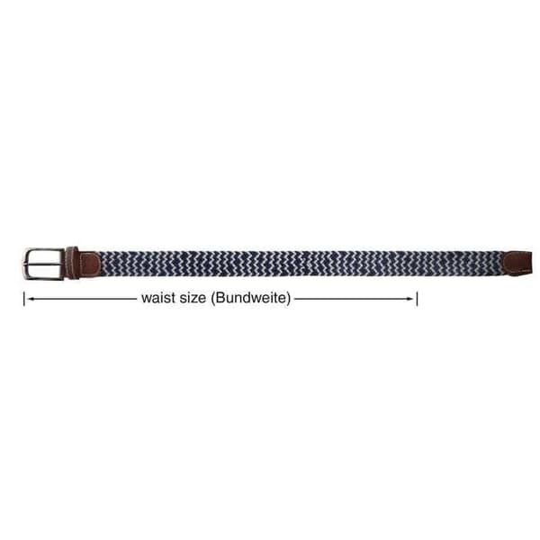 Bälte - 110 cm - Svart - Majoritet polyester - Spänne med nål Svart//Grå 110 cm