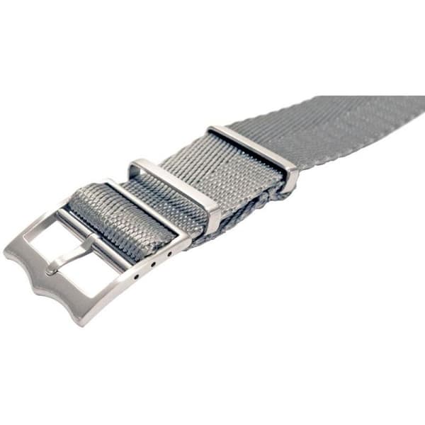 Armbandsur - MY-MONTRE - Flätad 20mm - Grå zigzag - Rostfritt stål L304 - Längd 280mm Grå