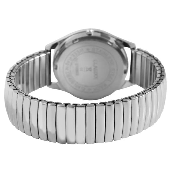 Klocka - Classix - Silver - Svart urtavla - Justerbart armband i rostfritt stål Silver