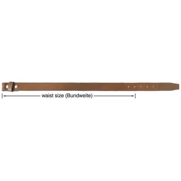 Bælte - LEONARDO VERRELLI - Model L - Ægte læder - Kvinde - Brun - 120 cm brun 120 cm