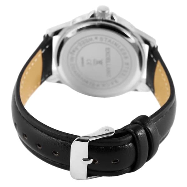 Ur - EXCELLANC - Excellanc - Kasse 38 mm - Rem i sort kunstlæder 18 mm - Quartz bevægelse Svart