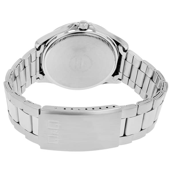 Herreur - Q&Q - 44 mm - Rustfrit stål - Blå urskive - Vandtæthed 5 ATM Silver