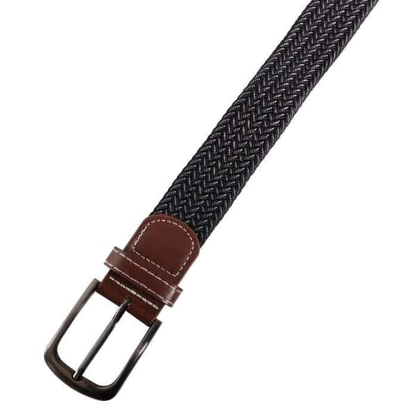 Bælte - Grå polyester - 120 cm - Bredde 3,2 cm - Mand Grå//Brun//Svart 110 cm