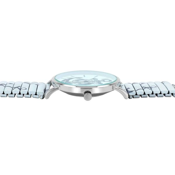 Armbandsur - EXCELLANC - Excellanc - 36 mm - Japanskt kvarts PC21 - Vit/blå elastisk stålarmband Vit