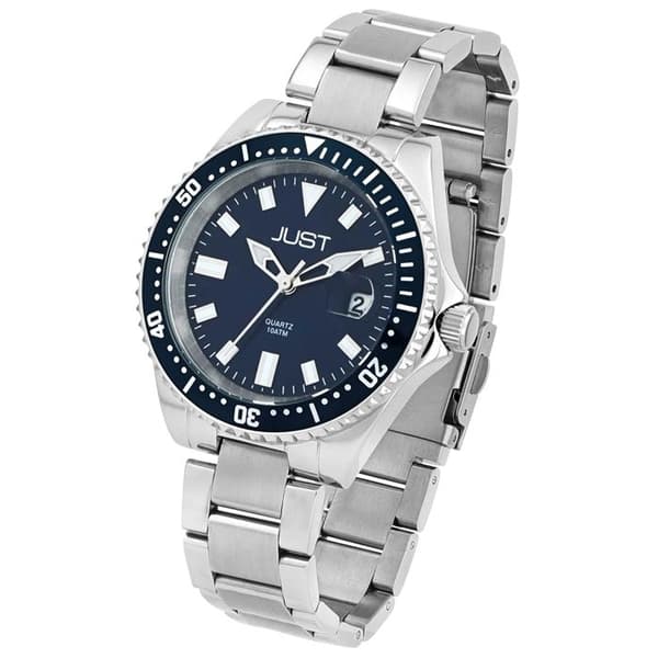 Ur - JUST - Ruben - 43 mm - Rustfrit stål - Vandtæt 10 ATM Silver