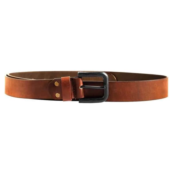 Bälte - LEONARDO VERRELLI - LV0144 - Äkta buffelläder - Brun - Bredd 3,8 cm brun 120 cm